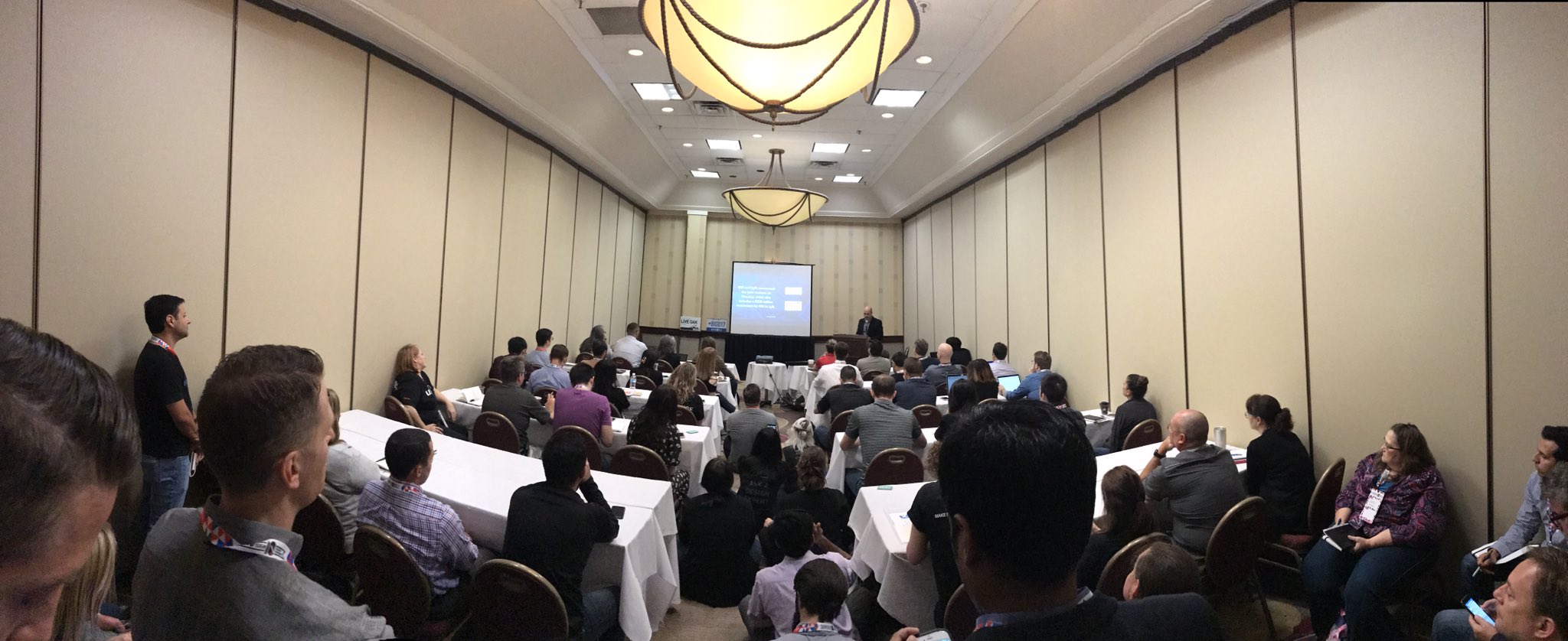 Photo of Ken Tabor at a public speaking event