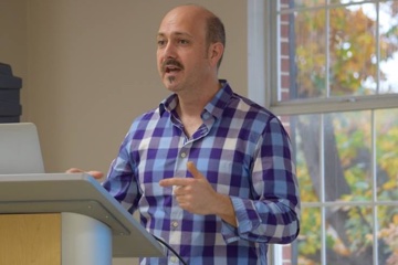Photo of Ken Tabor at a public speaking event